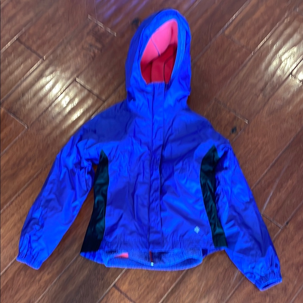 Kids Blue and Pink Hooded Jacket